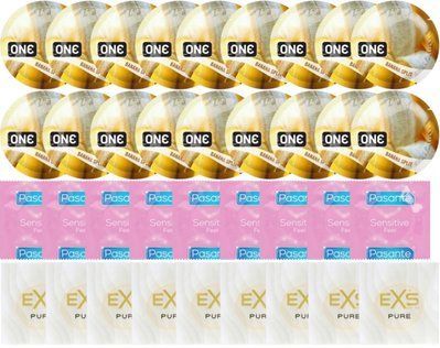 Набор 36 шт ONE Banana Split + Pasante Extra Sensitive + EXS Pure SOS7764 фото