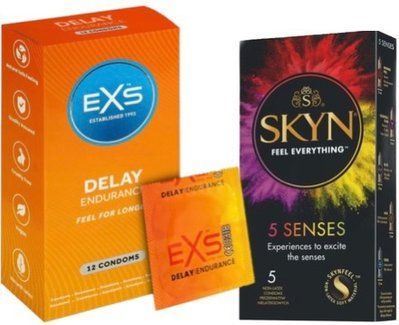 Набор з SKYN 5 Senses + EXS Delay, 12 шт SOS7814 фото
