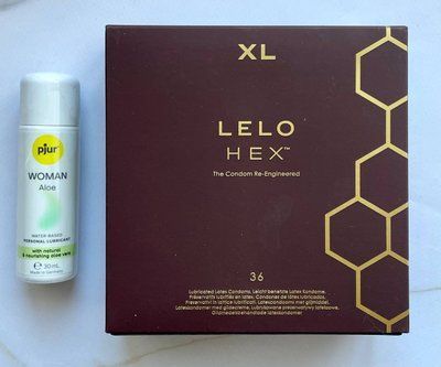 Набір LELO HEX Respect XL 36 Pack &ndash; Лубрикант на водній основі pjur Woman Aloe 30 мл SOS1963 фото