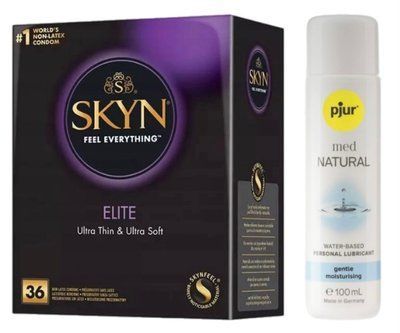 Комплект Skyn ​​Elite 36 шт. + pjur MED Natural Glide 100 мл SOS13332 фото