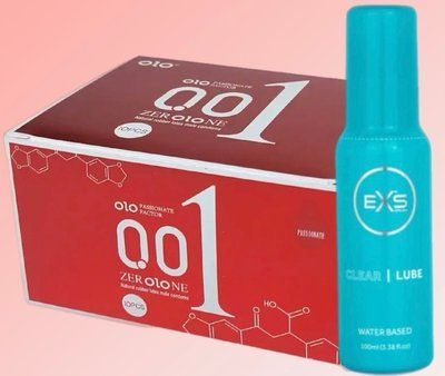 Набір OLO збуджуючі 001 (червоні) 10 штук + Лубрикант EXS Clear Lube Water Based 100 мл SOS4658 фото