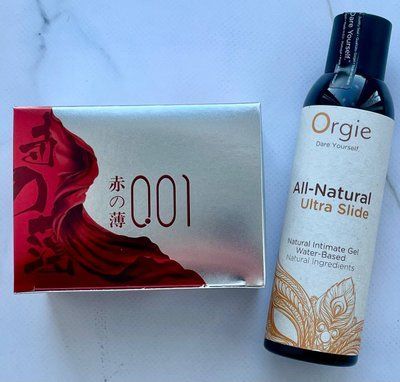 Комплект OLO Red Silver 10 шт + Лубрикант ALL-NATURAL Ultra Slide, 150 мл Orgie SOS3863 фото
