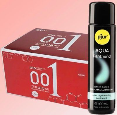 Набір OLO збуджуючі 001 (червоні) 10 штук+ Лубрикант pjur Aqua Panthenol 100 мл SOS4608 фото