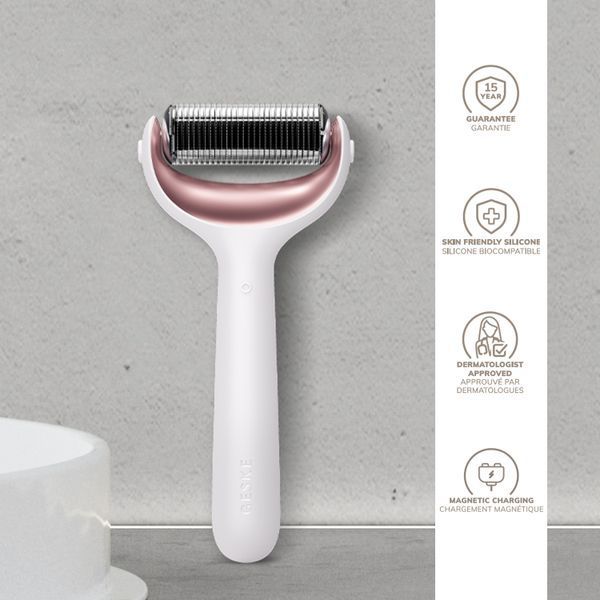 Ролер для голкової мезотерапії обличчя та тіла GESKE MicroNeedle Face&Body Roller 9в1 starlight HB0209 фото