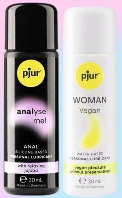 Набір лубрикантів pjur analyse me! Relaxing jojoba silicone 30 мл + pjur Woman Vegan 30 мл LB625 фото