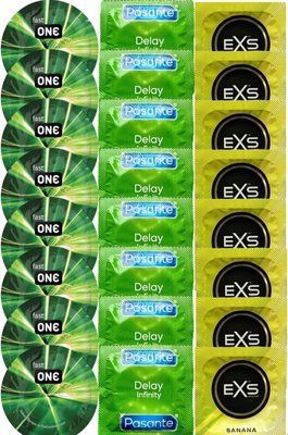 Набір 24 шт One Glowing Pleasures + Delay Infinity + EXS Banana SOS7322 фото
