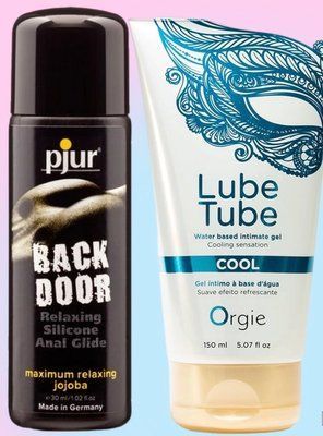 Набір лубрикантів pjur backdoor anal Relaxing jojoba silicone 30 мл + LUBE TUBE COOL, 150 мл ORGIE LB825 фото