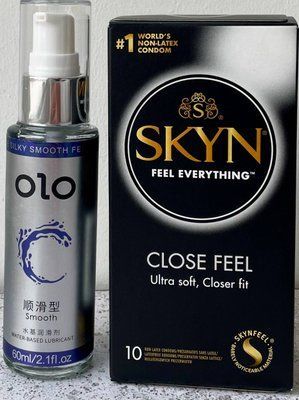 Набір SKYN Close Feel 10 штук + Лубрикант "olo smooth" 60 мл SOS1123 фото
