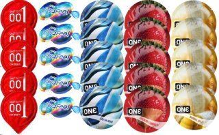 Набір з 25 шт OLORed0.01 + ONE UltraFeel + ONE Mint + ONEChocolateStrawberry + ONEBanana SOS8767 фото