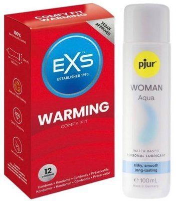 Набір EXS Warming (12 шт) + pjur Woman Aqua 100 мл SOS13488 фото