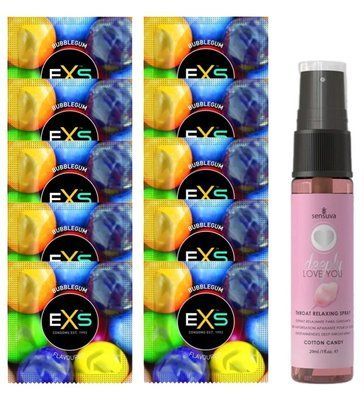 EXS BUBBLEGUM 10 шт + Sensuva Deeply Love You Cotton Candy (29 мл) SOS14039 фото