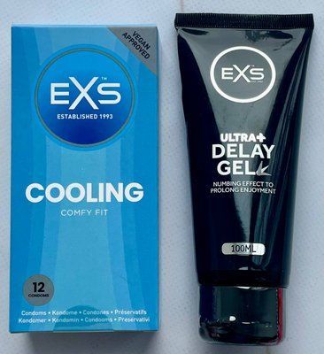 Комплект EXS Cooling 12 шт - EXS Delay Gel Ultra+ 100ml SOS3619 фото