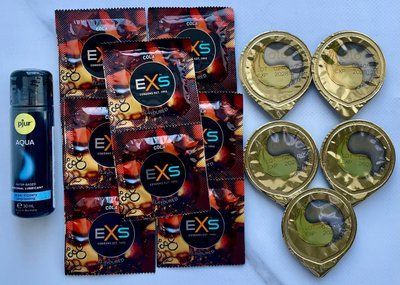 Набір EXS CRAZY COLA 10 шт + OLO Лід і Полум'я 001 5 шт + Лубрикант pjur Aqua 30 мл SOS3469 фото