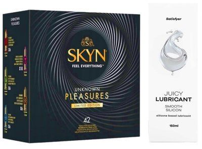 Комплект Лубрикант Satisfyer Juicy Lubricant Smooth Silicon 150 мл + SKYN Pleasures 42 шт SOS12688 фото