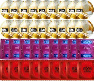 Набор 36 шт ONE Banana Split + Pasante Regular + EXS Warming Comfy Fit SOS7571 фото