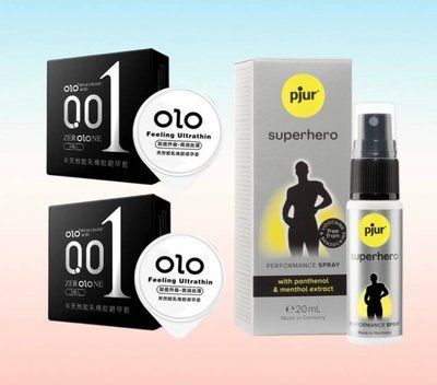 OLO Feeling Ultrathin 6 шт та спрей pjur Superhero 20 мл SOS6340 фото