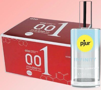 Набір OLO збуджуючі 001 (червоні) 10 штук+ Лубрикант pjur INFINITY water-based (50 мл) SOS4614 фото