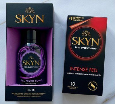 Набір SKYN Intense Feel 10 шт + Лубрикант Skyn All Night Long 80 мл на силіконовій основі SOS1223 фото