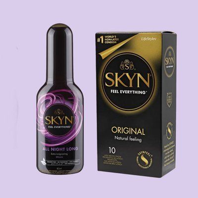 Набір SKYN Original 10 шт та Лубрикант Skyn ​​All Night Long (80 мл) SOS4368 фото