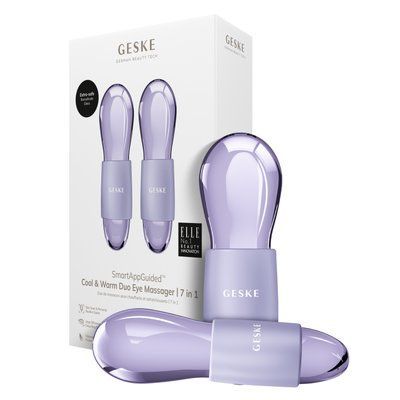 Подвійний масажер для очей GESKE Cool&Warm Duo Eye Massager 7в1 purple HB0325 фото