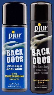 Набір лубрикантів pjur backdoor Comfort water glide 30 мл + pjur backdoor anal Relaxing jojoba silicone 100 мл LB378 фото