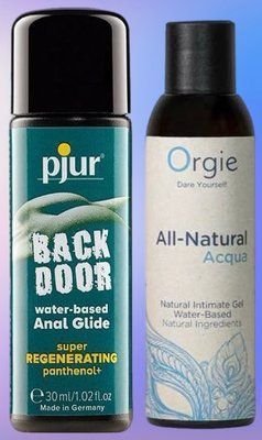 Набір лубрикантів pjur backdoor Regenerating 30 мл + ALL-NATURAL Acqua, 150 мл Orgie LB477 фото