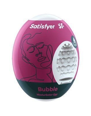 Самозмащувальний мастурбатор-яйце Satisfyer Masturbator Egg Single Bubble, одноразовий, не вимагає з SO5521 фото