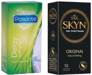 Набор с 10 шт SKYN Original + Pasante Infinity Delay, 12 шт SOS8070 фото