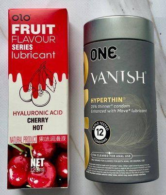 Комплект ONE Vanish 12 шт + Лубрикант OLO Вишня 120 мл SOS3570 фото