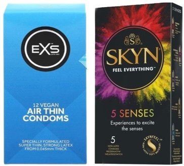 Набор з SKYN 5 Senses + EXS Air Thin 12 шт SOS7821 фото
