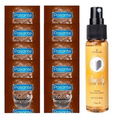 Pasante Chocolate Temptation 10 шт + Sensuva Deeply Love You Butter Rum (29 мл) SOS13990 фото
