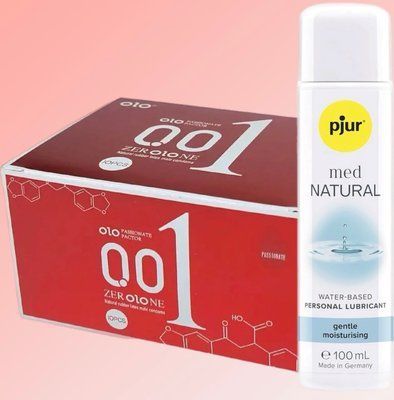 Набір OLO збуджуючі 001 (червоні) 10 штук+ Лубрикант pjur MED Natural glide 100 мл SOS4615 фото