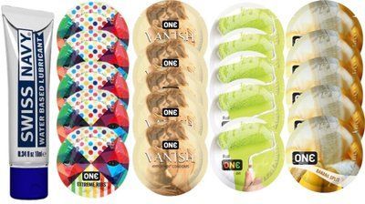 Набор из Swiss Navy Water-Based 10 мл + ONERibs + ONE Vanish + ONE Color + ONEBanana SOS8518 фото