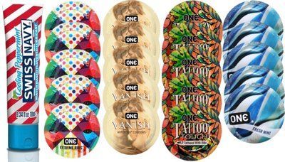 Набор из SwissNavy CoolingPeppermint 10мл + ONERibs + ONE Vanish + ONETattoo + ONE Mint SOS8618 фото