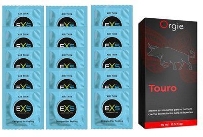 Комплект EXS Air Thin 15 шт + ORGIE TOURO SOS14774 фото