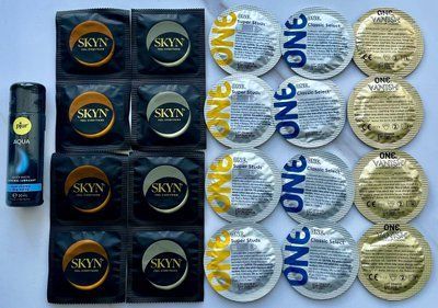 Набір з 20 штук One, Skyn + лубрикант pjur Aqua (30 мл) SOS4020 фото
