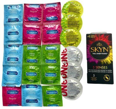 Набор 26 шт: SKYN 5 Senses 5 шт + ONE 6 шт + Pasante 15 шт SOS1274 фото