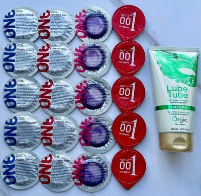 Набір 20 штук One, Olo + лубрикант LUBE TUBE NATURE, 150 мл ORGIE SOS3970 фото
