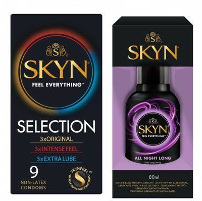 Набір Skyn Selection 9 шт та Лубрикант Skyn All Night Long 80 мл SK121 фото
