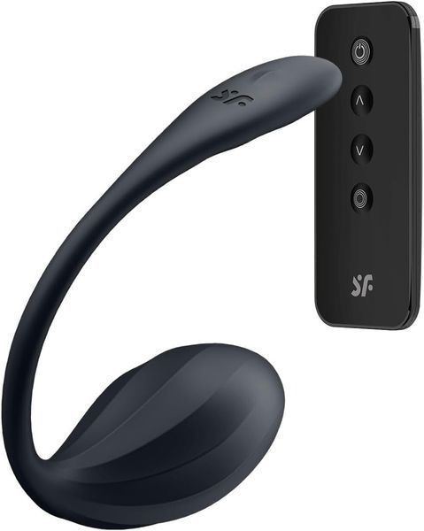 Віброяйце Satisfyer Ribbed Petal Connect App Black SX1221 фото