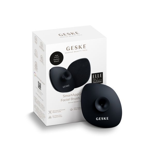 Щітка для обличчя GESKE Facial Brush 4в1 з тримачем black HB0058 фото