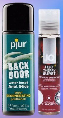 Набір лубрикантів pjur backdoor Regenerating 30 мл + System JO H2O Cherry Burst (30 мл) LB528 фото
