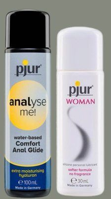 Набір лубрикантів pjur analyse me! Comfort water glide 100 мл + pjur Woman 30 мл LB927 фото