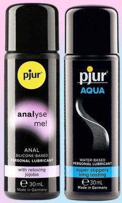 Набір лубрикантів pjur analyse me! Relaxing jojoba silicone 30 мл + pjur Aqua 30 мл LB627 фото