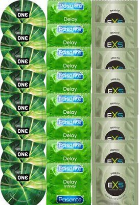 Набір 24 шт One Glowing Pleasures + Delay Infinity + EXS Snug Fit SOS7324 фото