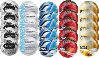 Набор из 25 шт One Move + ONE Sensitive + ONEFreshMint + ONEChocolateStrawberry + ONEBanana SOS8419 фото