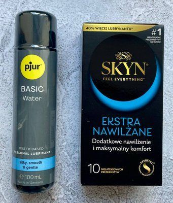 Набір Skyn Extra Lube 10 шт - Лубрикант pjur Basic waterbased 100 мл SOS2621 фото