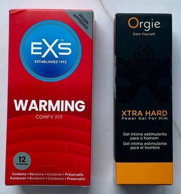 Комплект EXS Warming 12 шт - Гель для стимуляції Orgie Xtra Hard Power Gel For Him, 50 мл SOS3621 фото