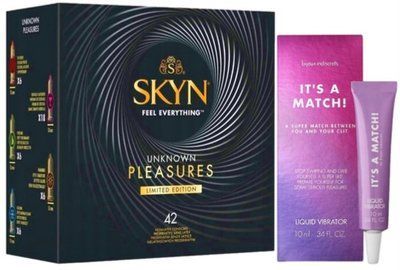 Набор из SKYN Pleasures (42 шт) + Жидкий вибратор Bijoux Indiscrets Clitherapy Liquid Vibrator &ndash; IT'S A MATCH SOS10029 фото