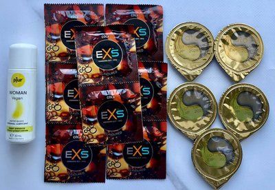 Набір EXS CRAZY COLA 10 шт + OLO Лід і Полум'я 001 5 шт + Лубрикант pjur Woman Vegan 30 мл SOS3471 фото